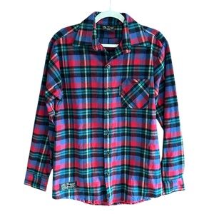 NEW THE VERMONT FLANNEL COMPANY Plaid Button Down Flannel Shirt M